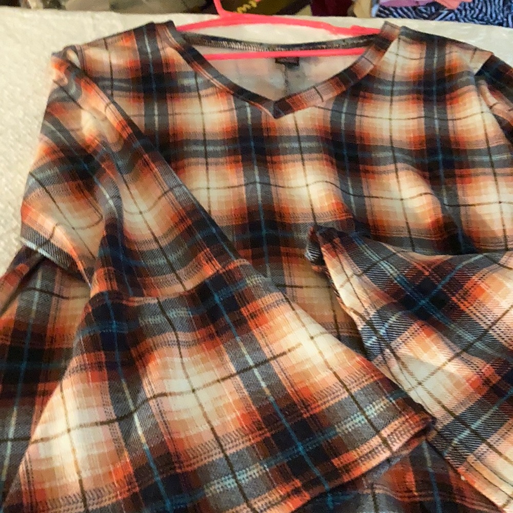 Win Win Plaid Tunic Size L-XL
